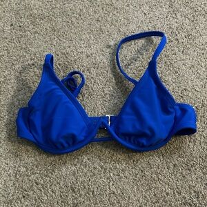blue bathing suit top